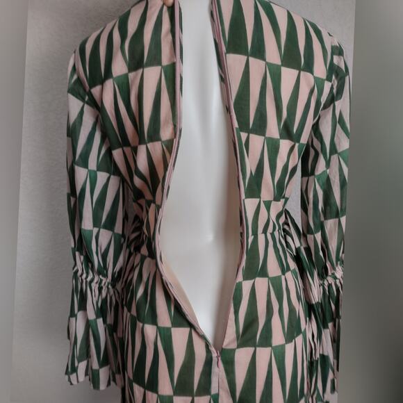 PATBO Geo Print Cotton Mini Dress Size 8 - Picture 13 of 16